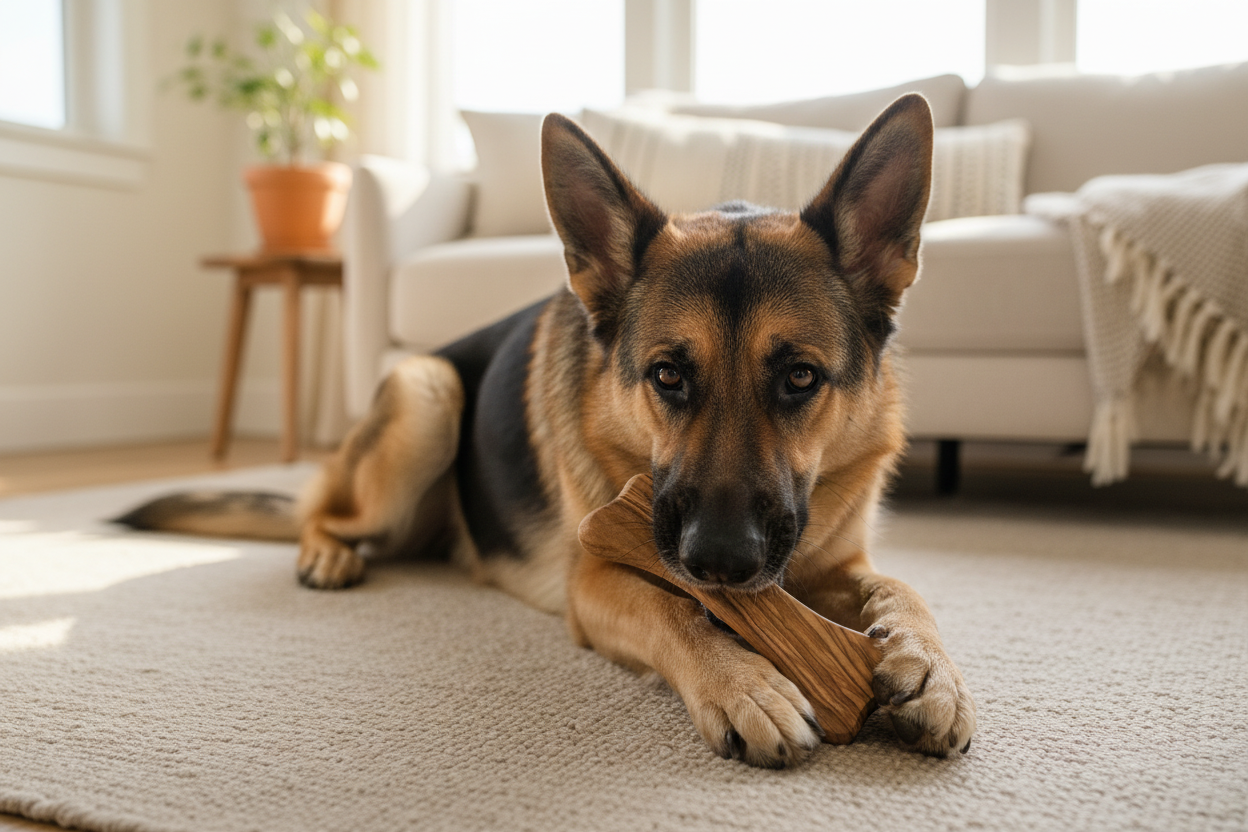 Gioco da Masticazione per Cani in Legno d'Ulivo | Zayane™