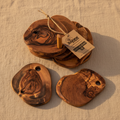Set 6 Sottobicchieri in Legno d’Ulivo con Supporto – Zayane™