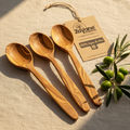 3er Set Holzlöffel – Essbesteck aus Olivenholz | Zayane™