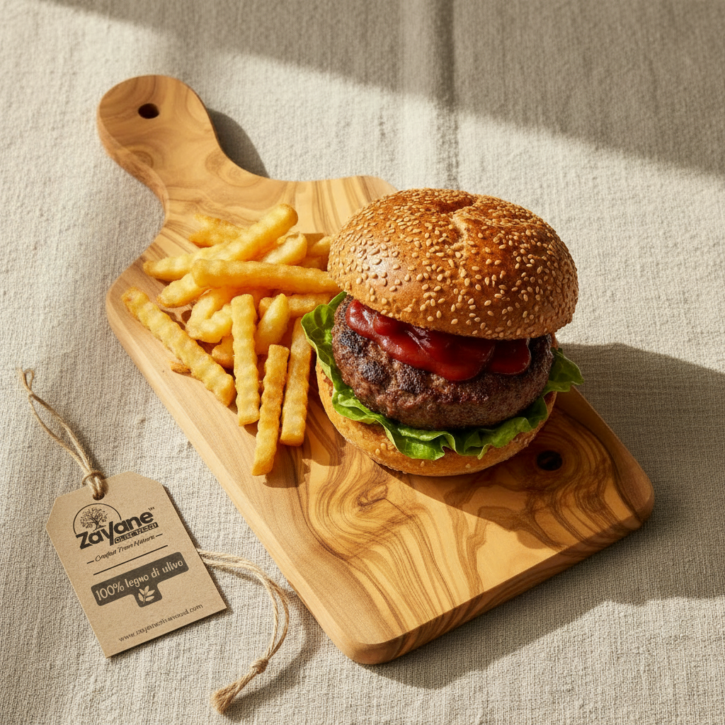 Set di 3 Taglieri – Manico Lungo in Legno d'Ulivo | Zayane™