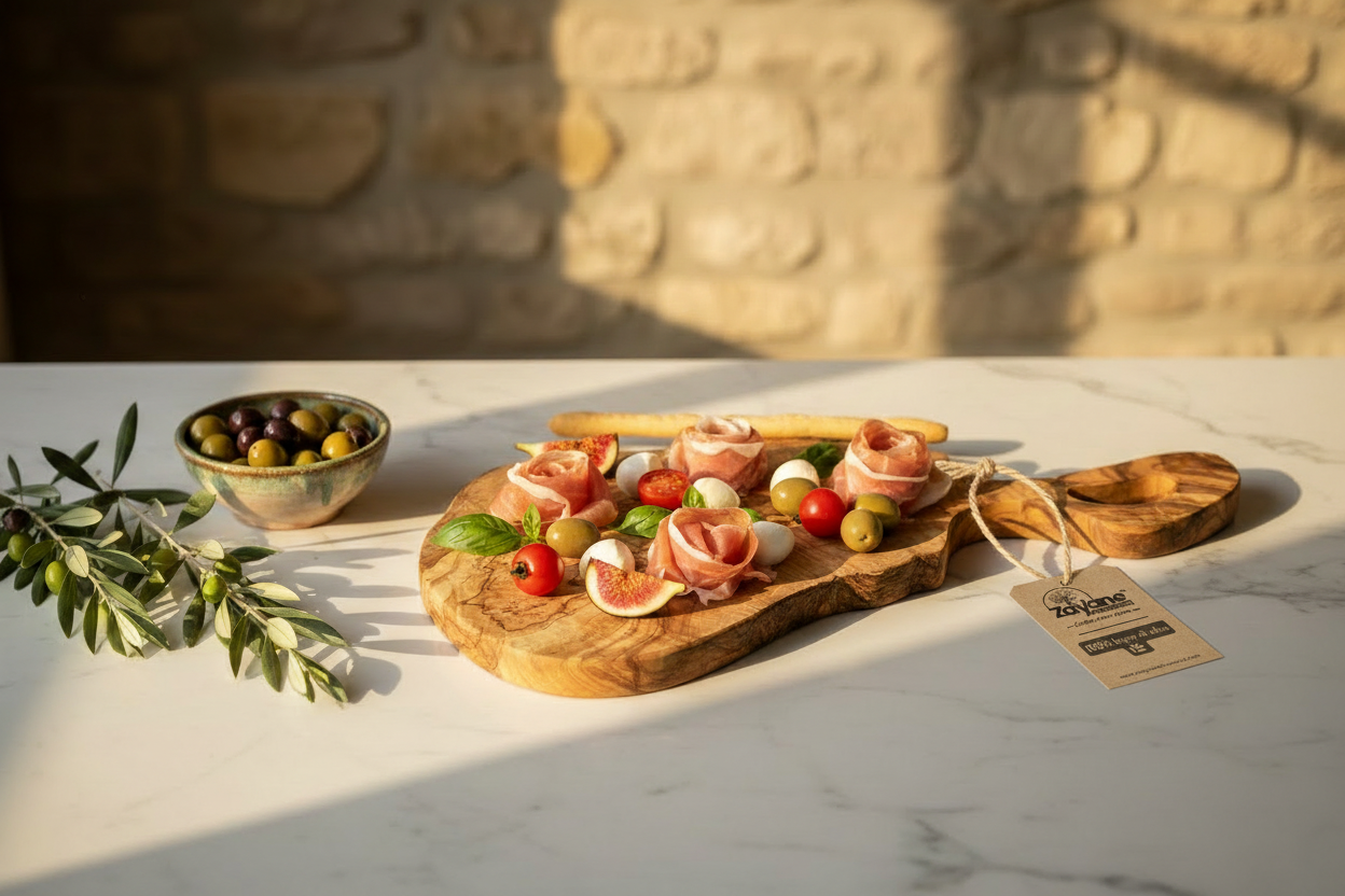 Tagliera “Elegante” in Legno d'Ulivo | Zayane™