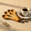Set 4 Cucchiaini da Caffè in Legno d'Ulivo | Zayane™