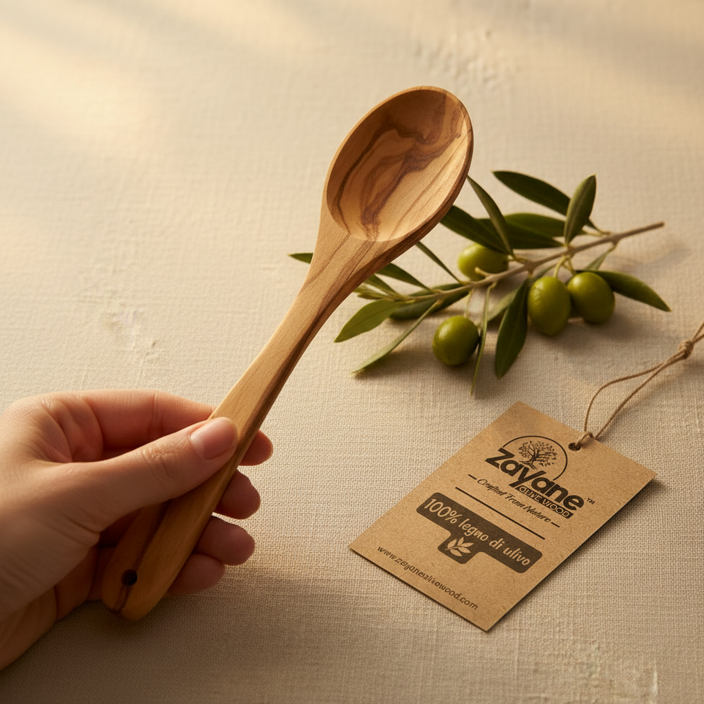 3er Set Holzlöffel – Essbesteck aus Olivenholz | Zayane™