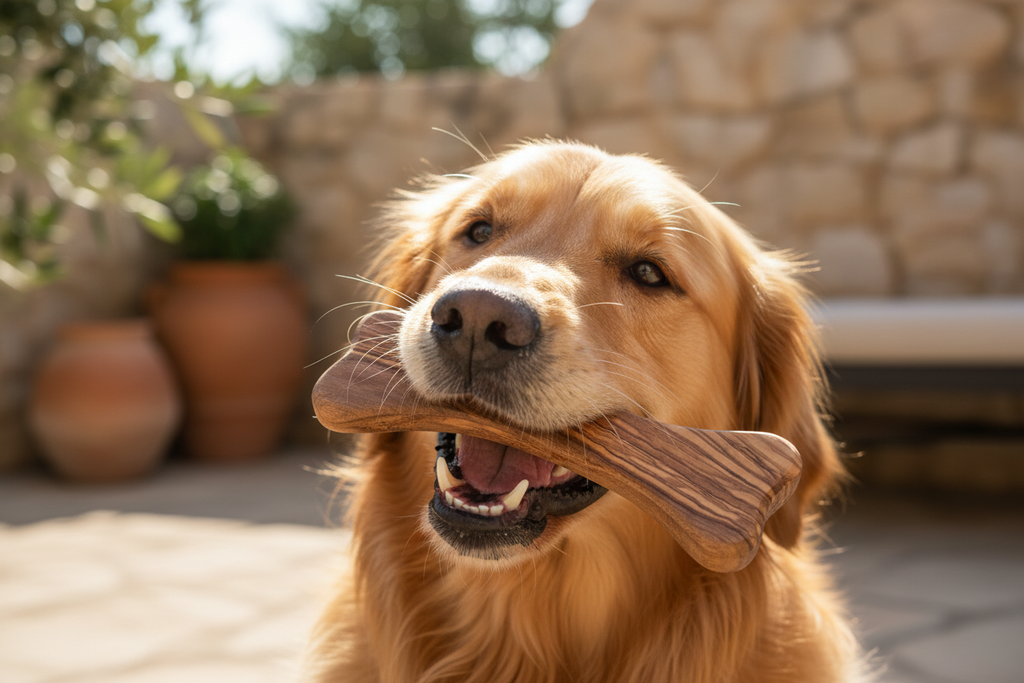 Hundekauartikel aus Olivenholz | Zayane™