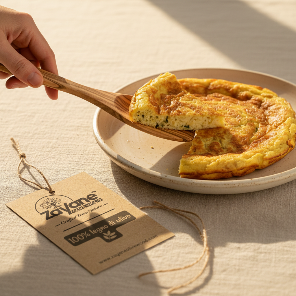 3-teiliges Besteckset – Löffel, Gabel und Pfannenwender aus Olivenholz | Zayane™