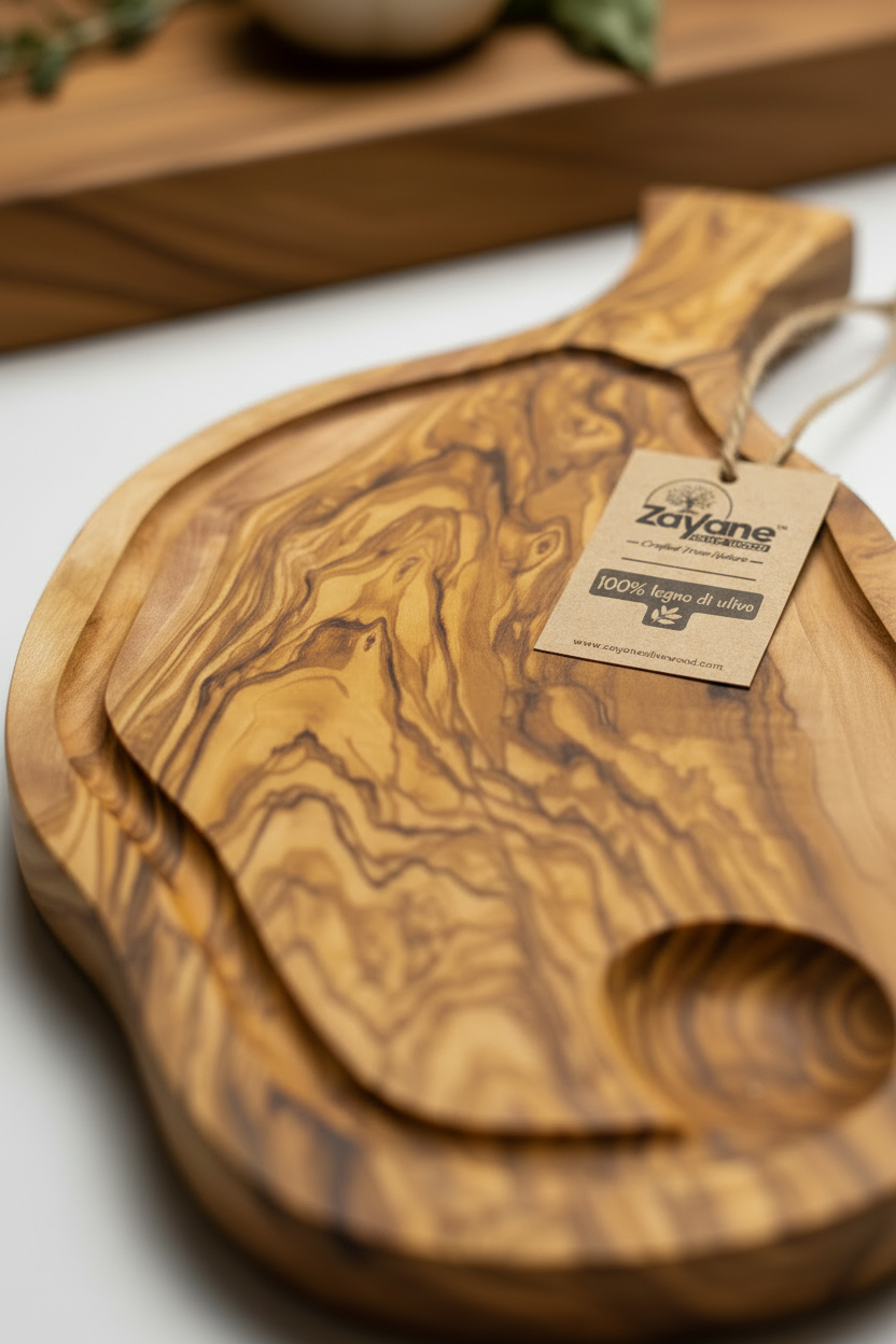 "Portata" Serving Board in Olive Wood | Zayane™