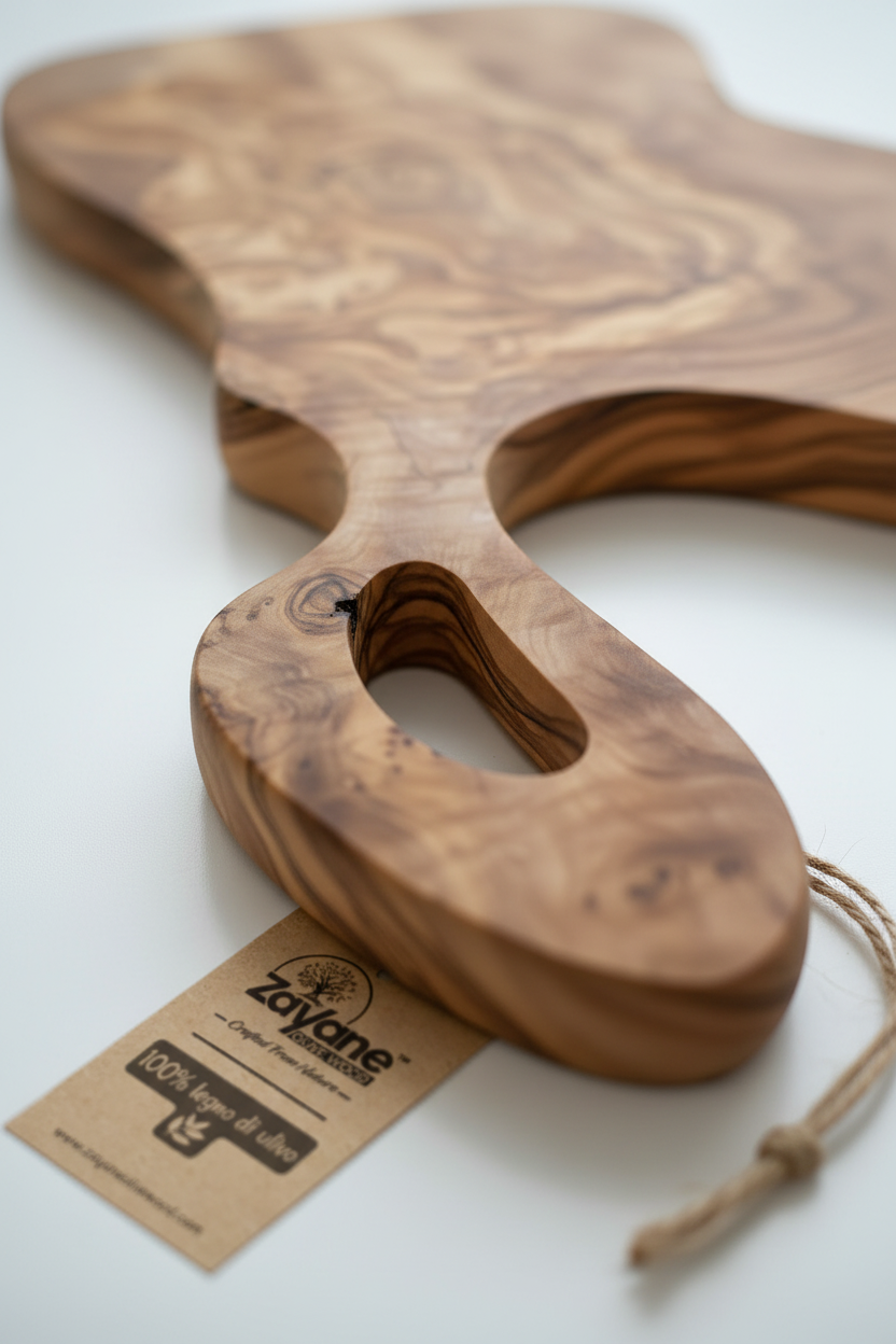 Tagliera “Elegante” in Legno d'Ulivo | Zayane™