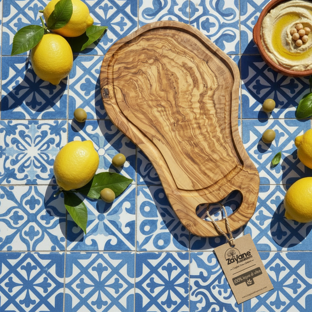 "Presa" Cutting Board in Olive Wood | Zayane™