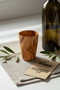Handgefertigtes Glas aus Olivenholz – Elegant und natürlich – 1, 4 oder 6 Stück – Zayane™