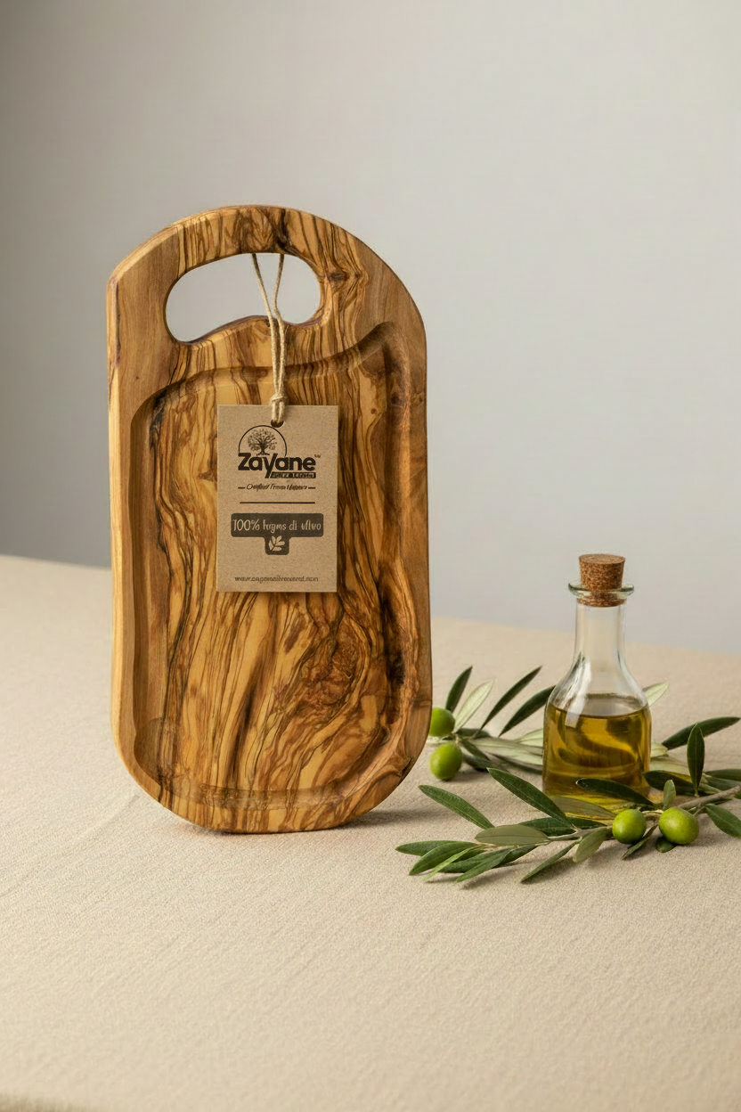 "Presa" Cutting Board in Olive Wood | Zayane™