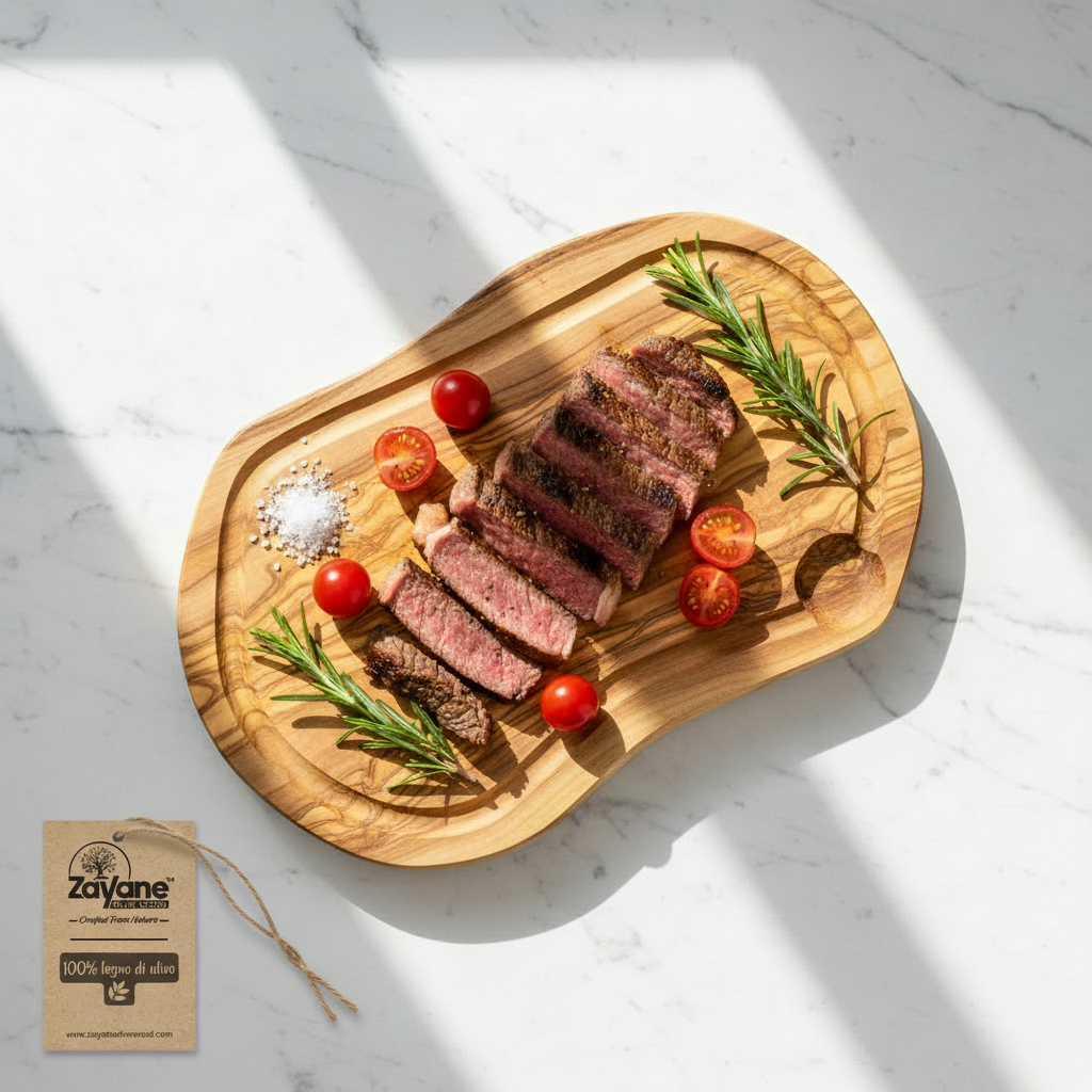 Tagliera “Essenziale” in Legno d'Ulivo | Zayane™