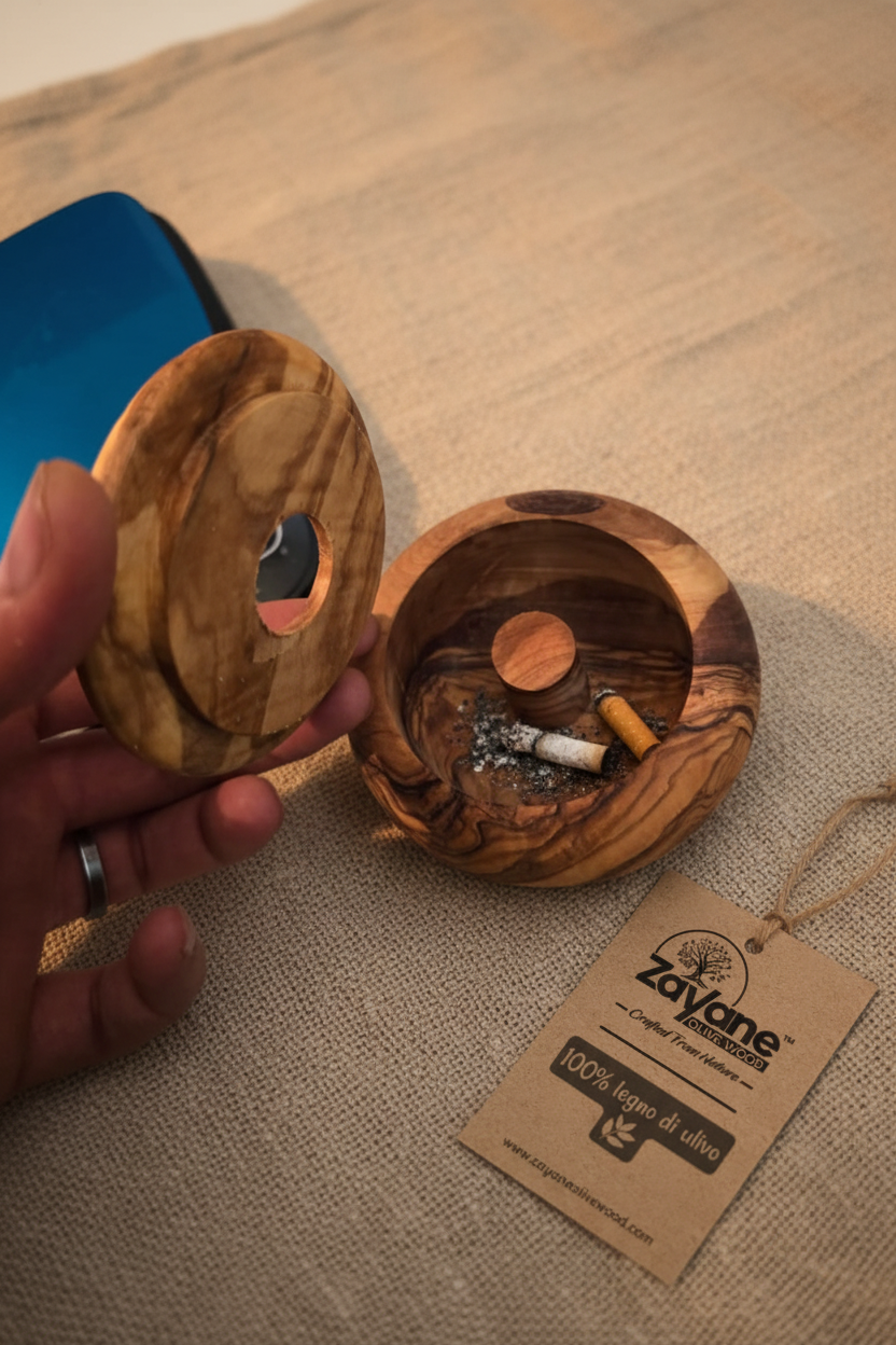 Ascher aus Olivenholz handgefertigt | Zayane™