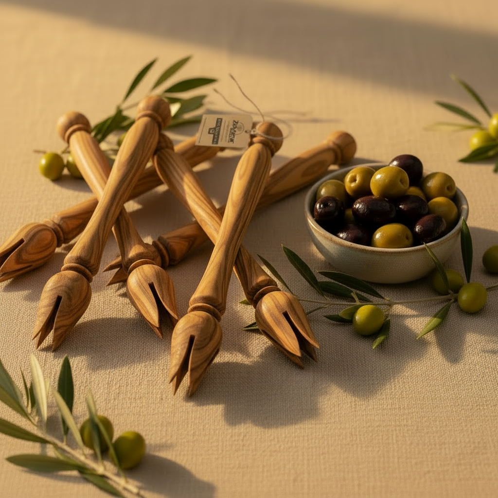 Olivenzange aus Olivenholz – Einzeln oder Set | Zayane™
