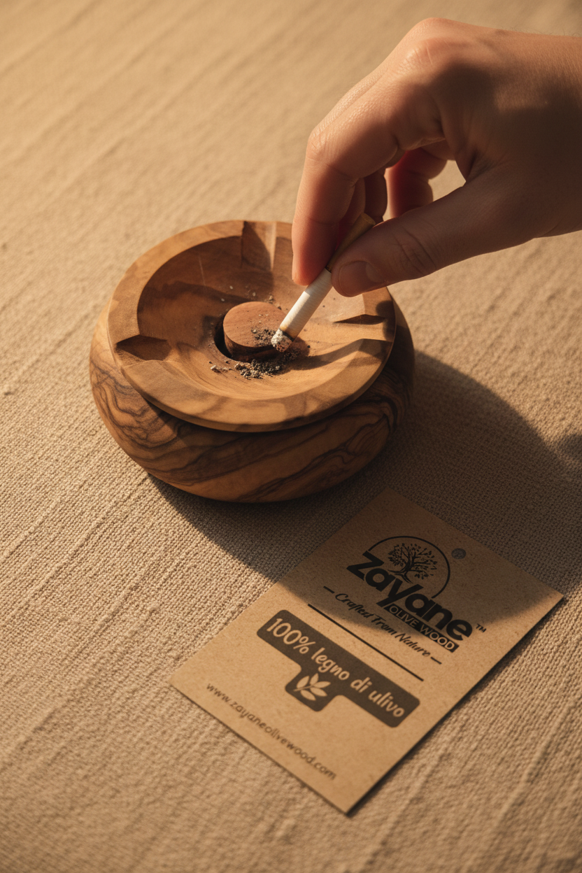 Ascher aus Olivenholz handgefertigt | Zayane™