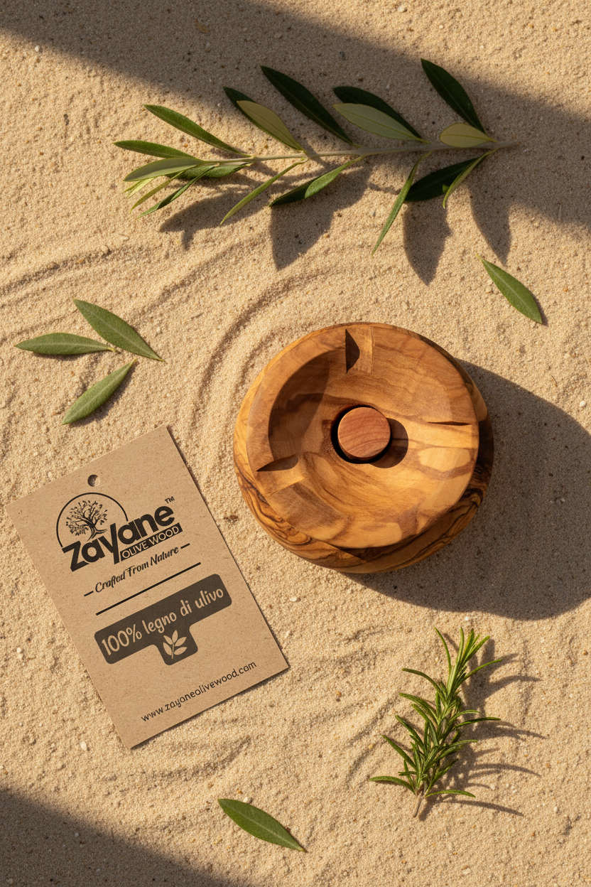 Ascher aus Olivenholz handgefertigt | Zayane™