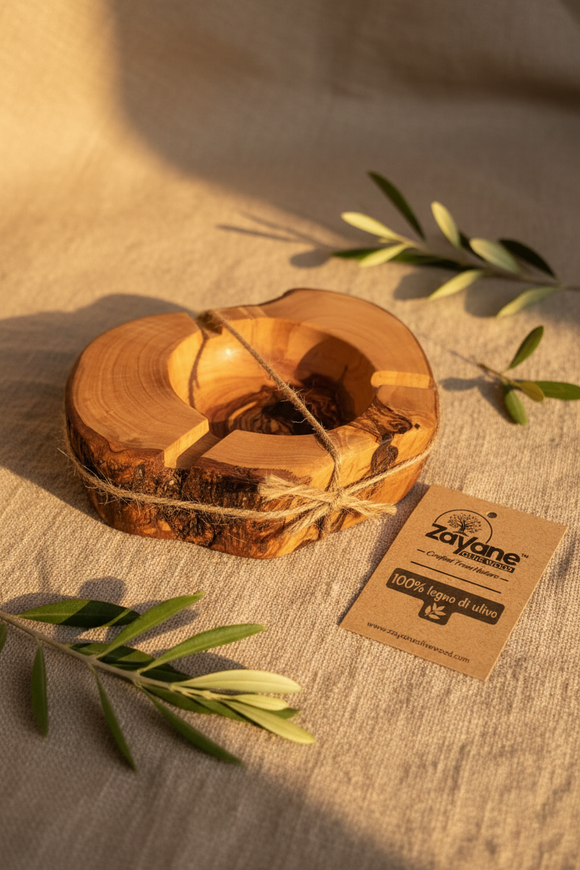 Ascher aus Olivenholz handgefertigt | Zayane™