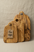 3er Set Schneidebretter – Runder Griff aus Olivenholz | Zayane™