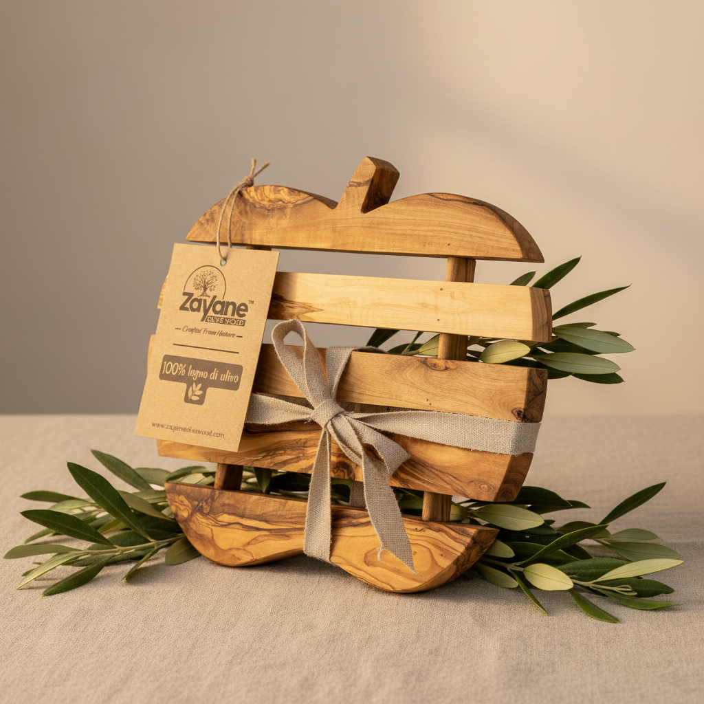 Sottopentola – mela, cuore, pera, pesce in legno d’ulivo | Zayane™
