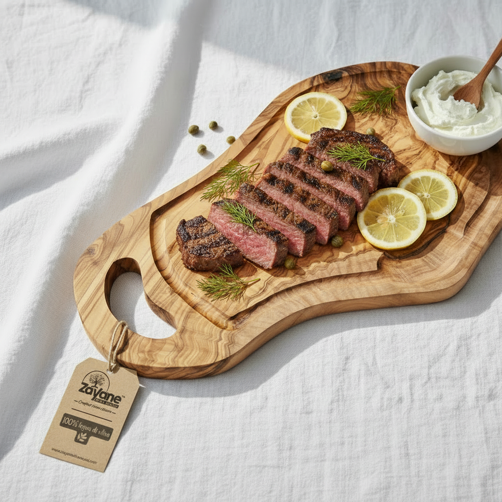 "Presa" Cutting Board in Olive Wood | Zayane™