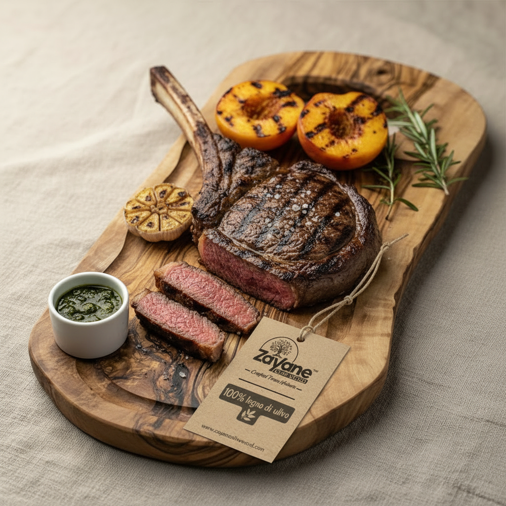 "Presa" Cutting Board in Olive Wood | Zayane™